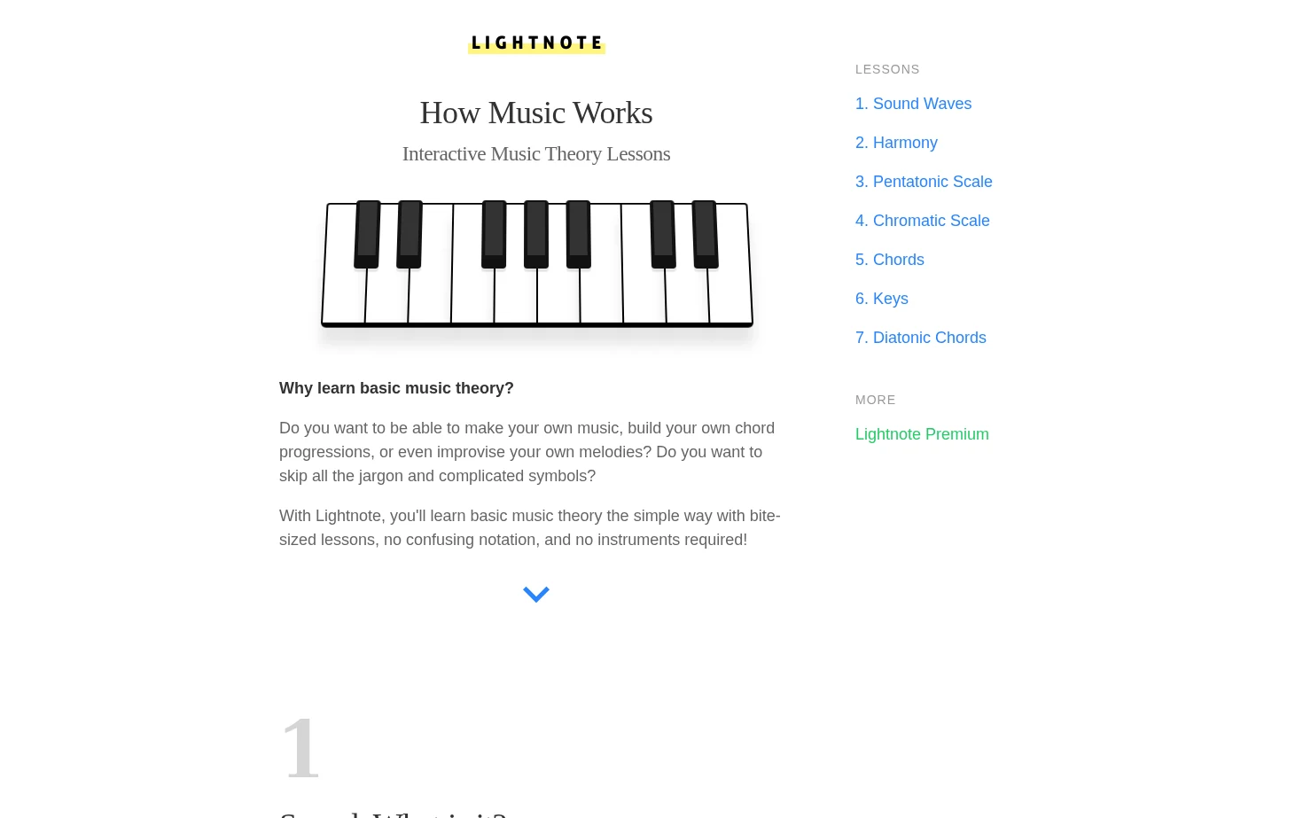 Lightnote 页面快照